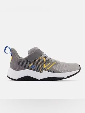 New Balance Kids Gray, Yellow & Blue Athletic Sneakers